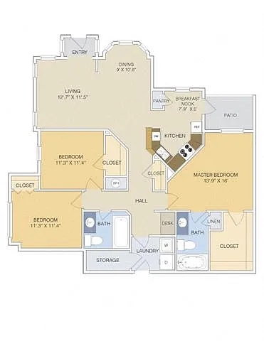 Floor plan C1 Lower