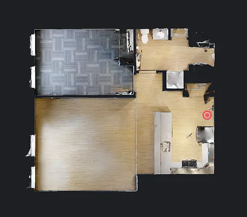 Floor plan Renovated 1 bed 1 bath