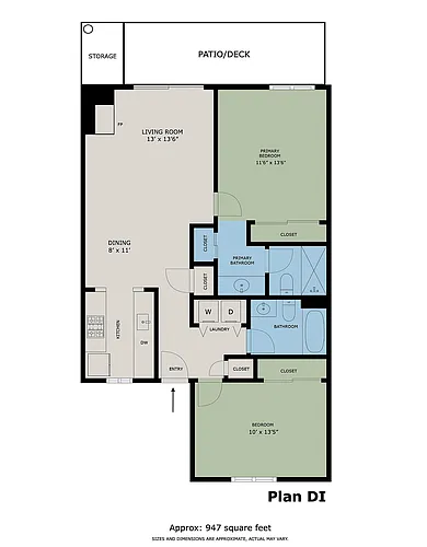 Floor plan Plan DI