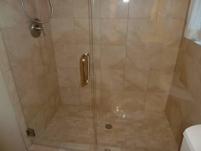 remodeled hall shower