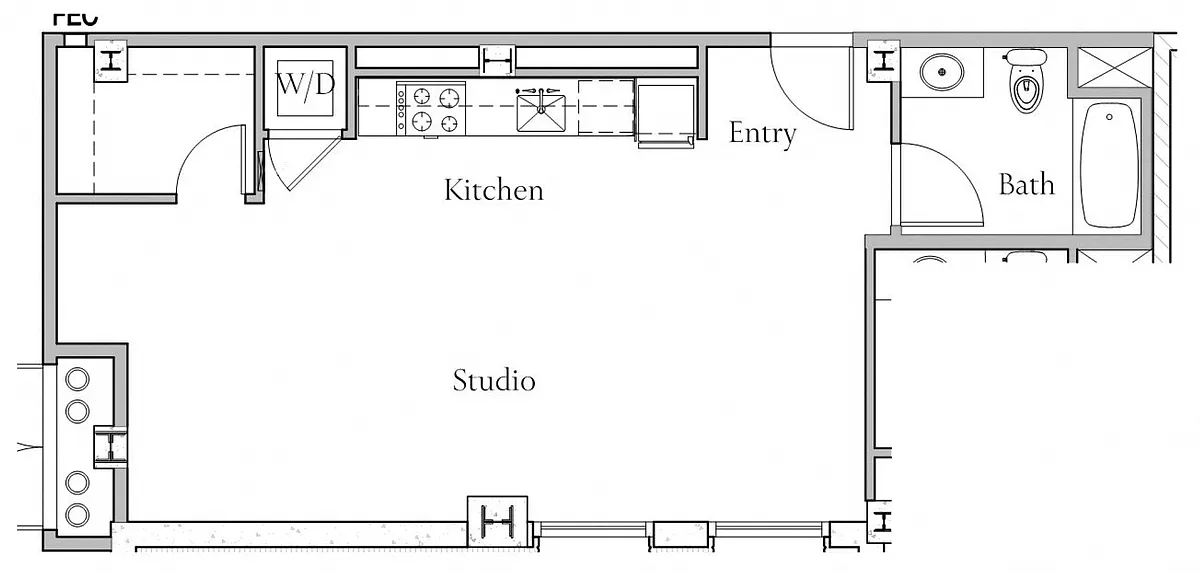 Floor plan Studio P11Q