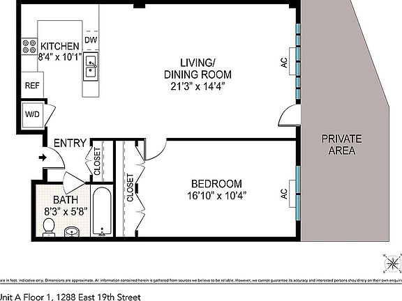 2nd image of 1288 E 19th St APT 1D