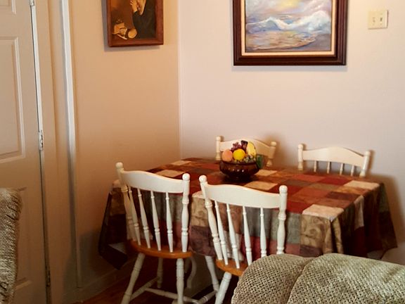 Dining area opposite den.