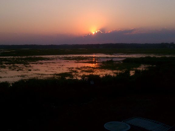 Sunset from the back porch