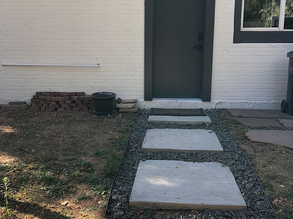 Private entrance through garage