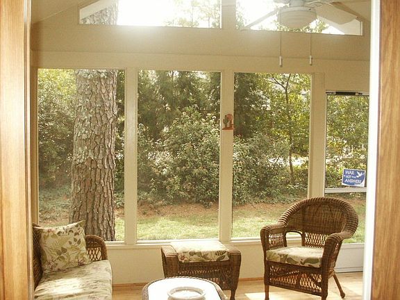 New vaulted porch,cypress floors