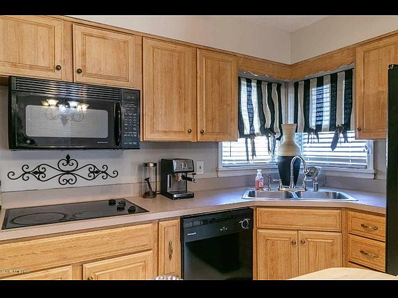 Great kitchen with appliances; dishwasher, fridge, microwave