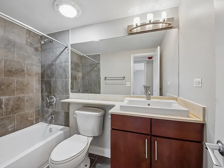 Sleek modern bathroom