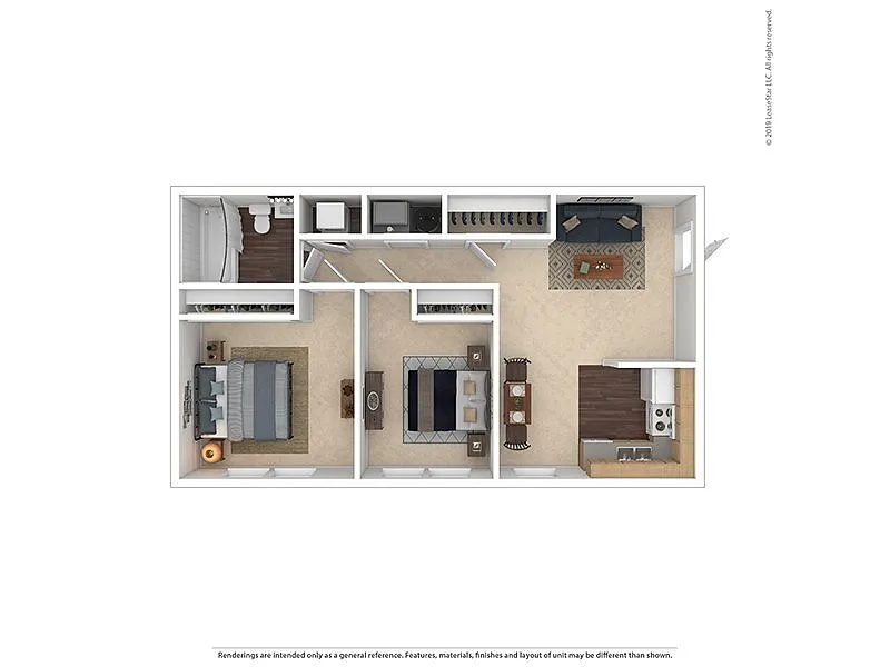 Floor plan 2x1D