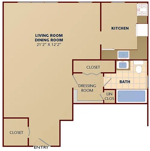 Floor plan Studio