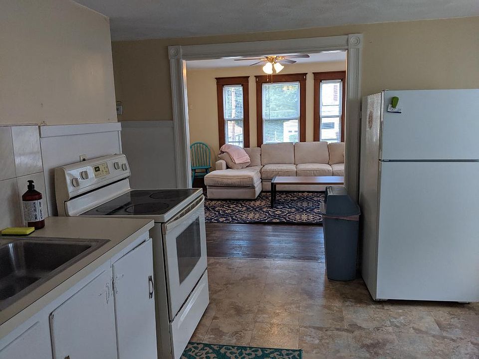 Kitchen into living room
