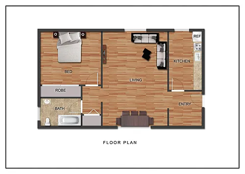 Floor plan One Bedroom
