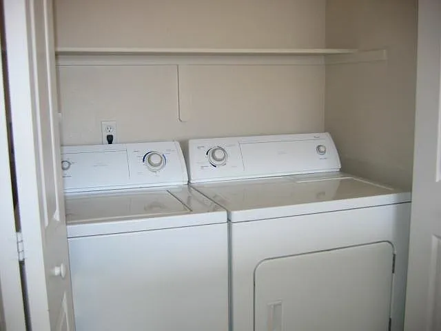 Washer & dryer in unit, no trips to the basement or a laundromat.