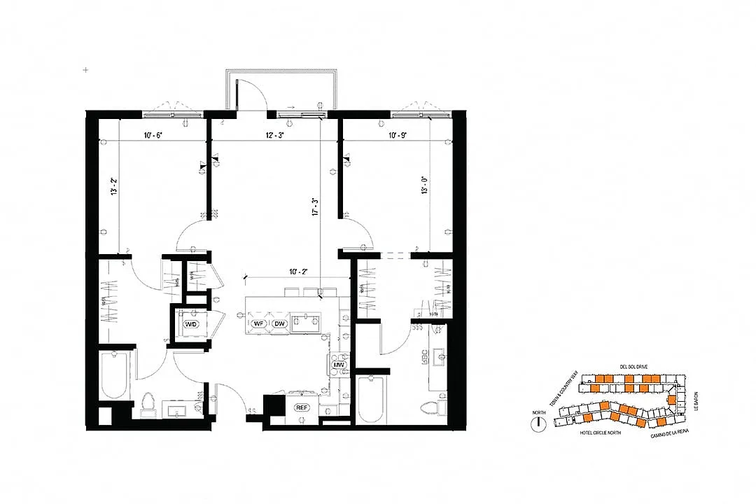 Floor plan C1 2 Bedroom
