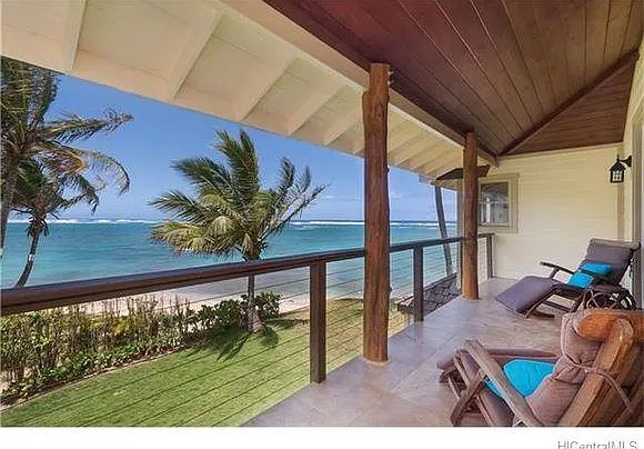 View from the porch of the master bedroom