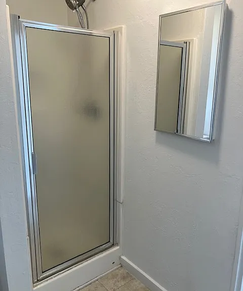 Bathroom shower & medicine cabinet