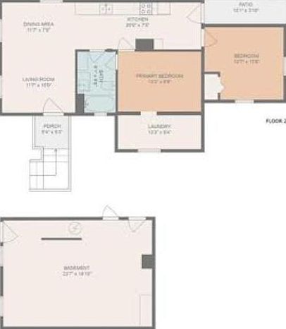 The 'basement' is an unfinished work shop. best used for storage