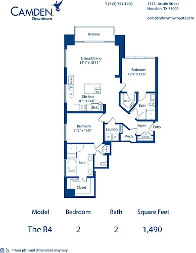 Floor plan The B4