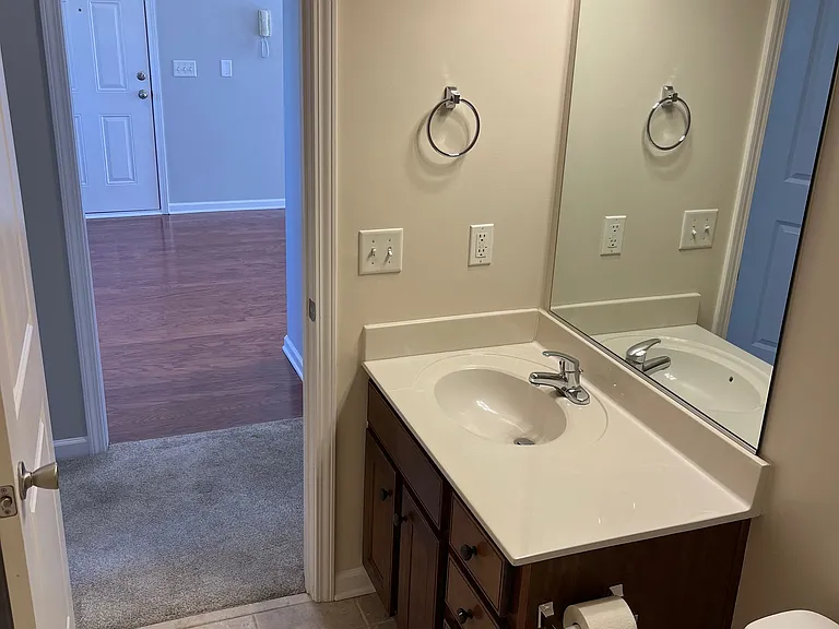 Guest BA looking towards Condo Entry Door