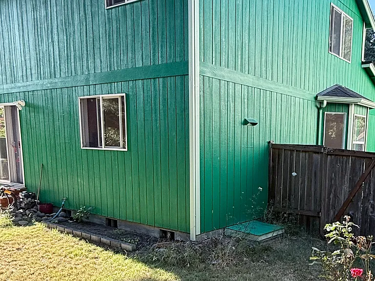 Left side yard entry