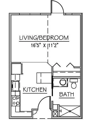 Floor plan Studio