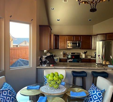 Kitchen view from dining