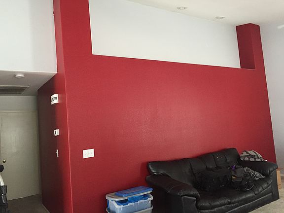 Vaulted ceiling living room