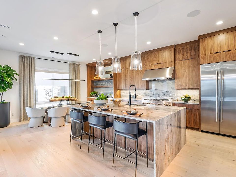 Gourmet kitchen with large central island
