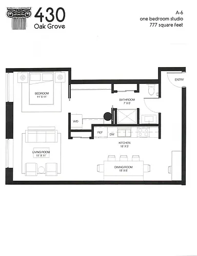 Floor plan Studio A-6