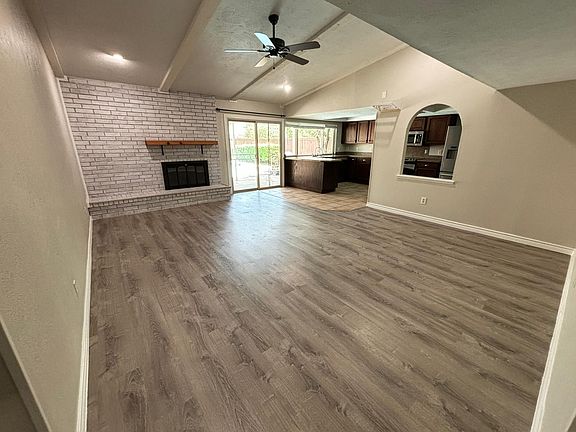 Second living room with charming fireplace