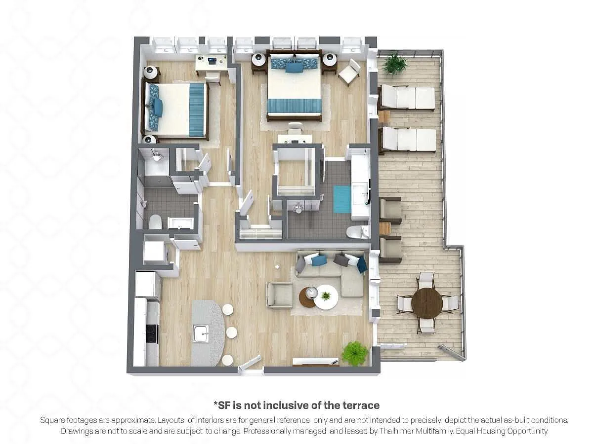 Floor plan McDonough | +162 sqft Terrace on 3rd Floor Homes O