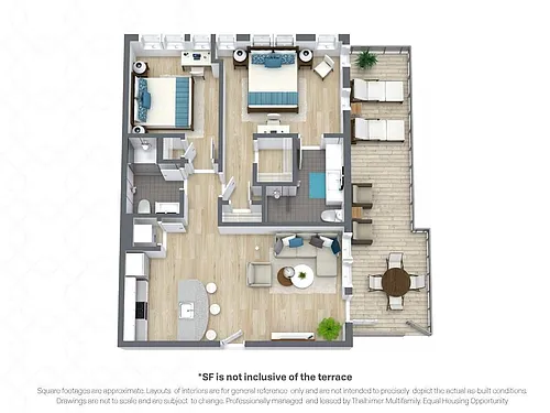 Floor plan McDonough | +162 sqft Terrace on 3rd Floor Homes O