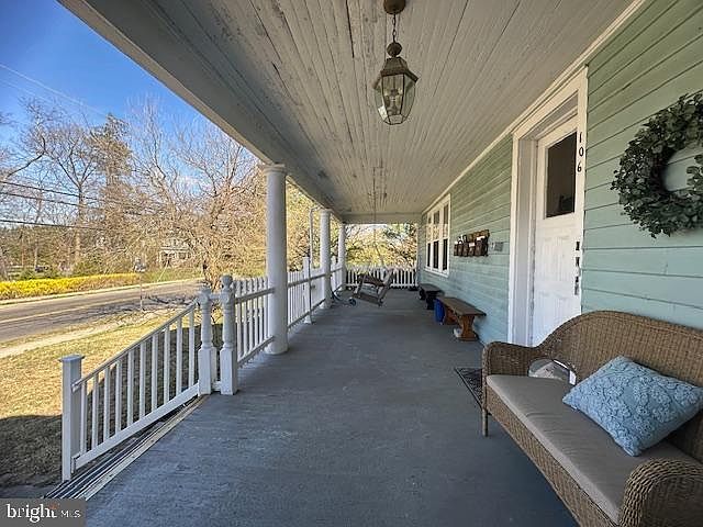 main entrance covered front porch