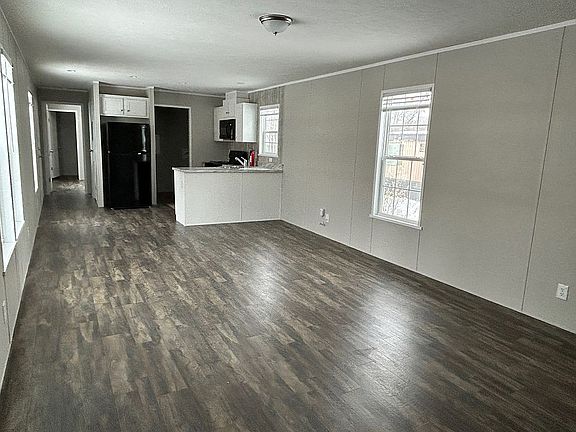 Living room and kitchen