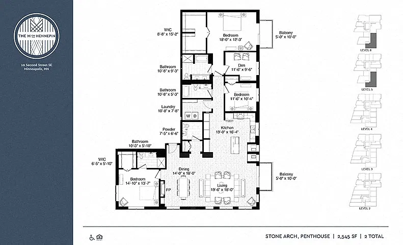 Floor plan Stone Arch | Penthouse