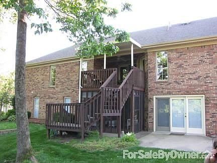 Deck and covered screened patio : Set on deck and look out over woods and a creek.