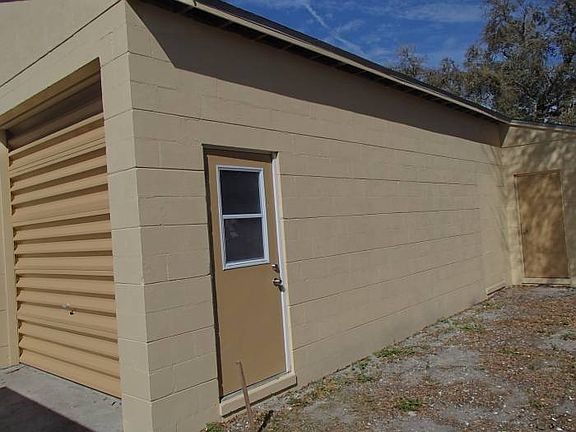 East side of garage