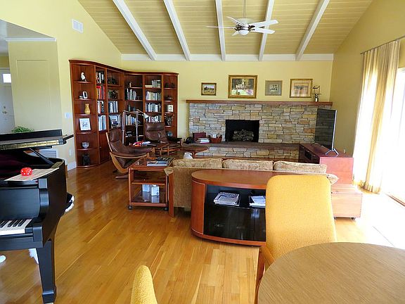Living room fireplace