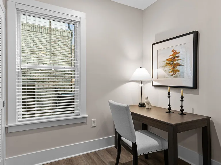 Active Adult office with a large window