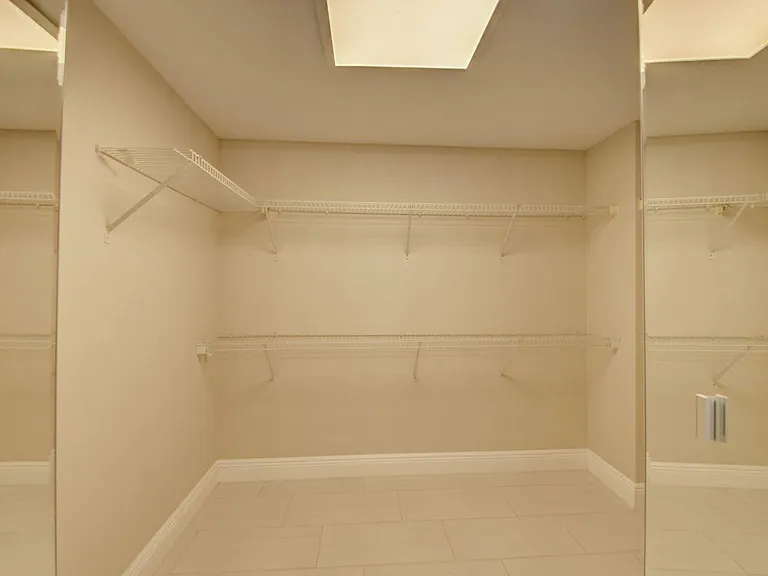 Walk in master closet