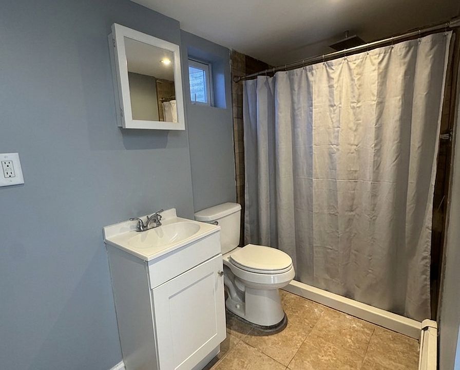 Bathroom with walk in shower