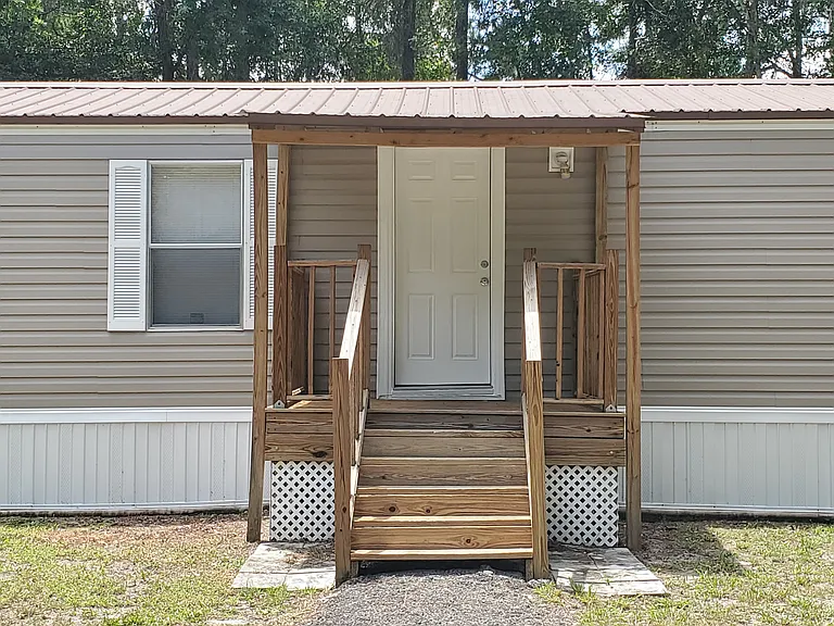 Front Door with Covered Porch