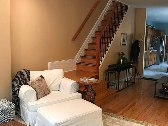 View of stairs/kitchen