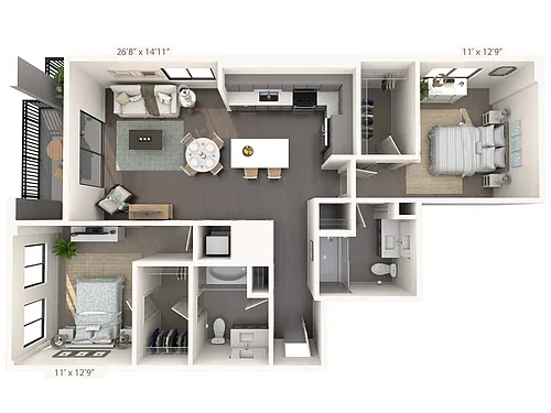 Floor plan Pinot Noir WFH (B5WFH)
