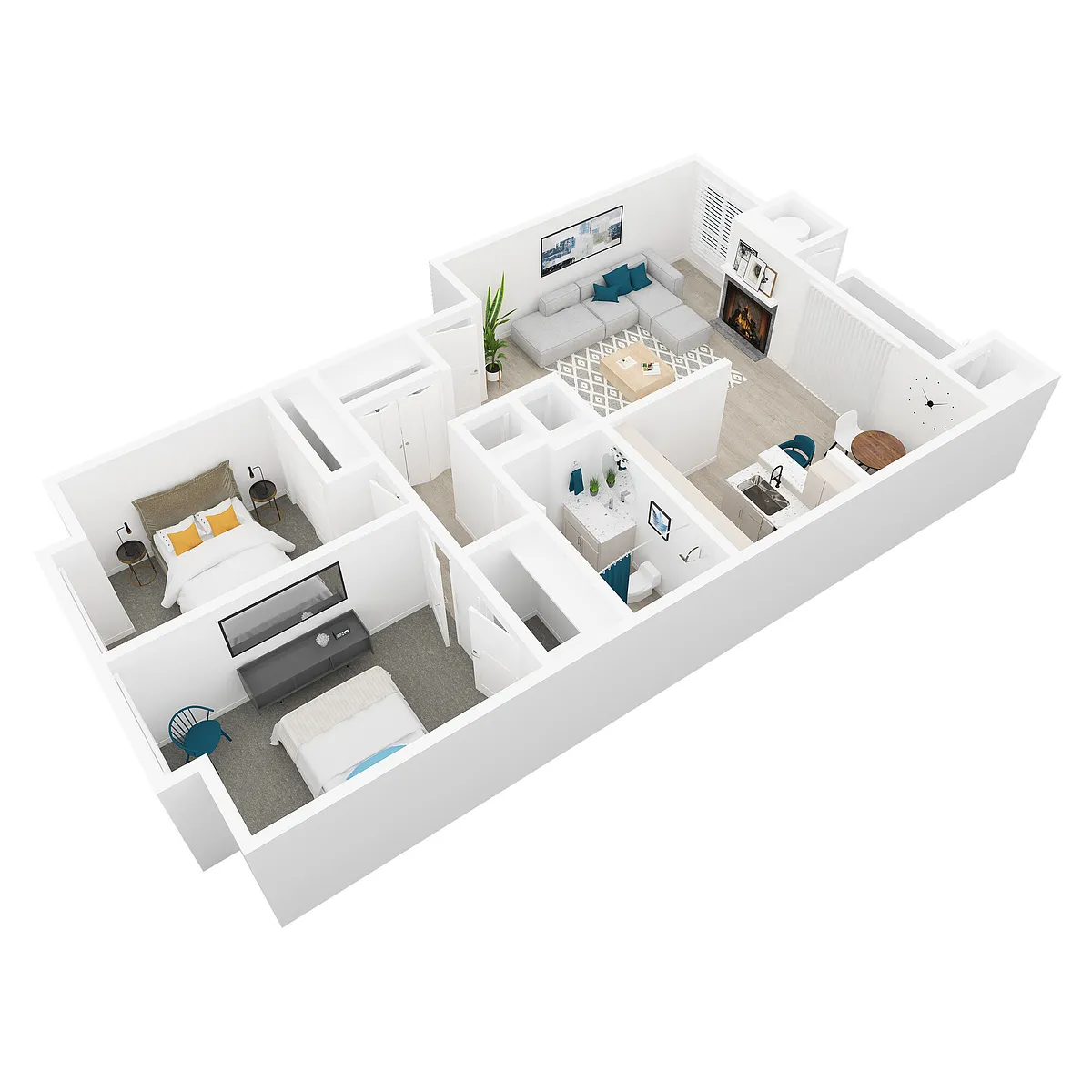 Floor plan 2/1