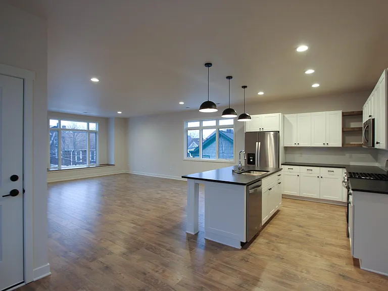 Kitchen and Living Room