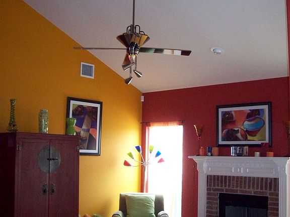Vaulted Ceilings in Family Rm w/ Gas Fire Place