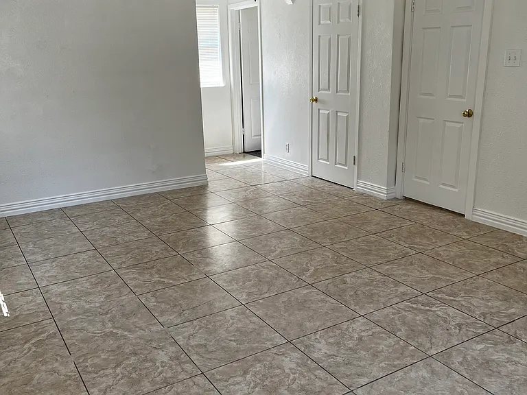 master bedroom with two closets