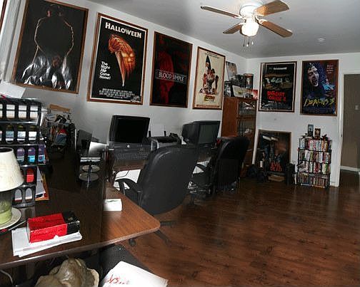 One of the three bedrooms, converted into an office. Lots of storage 