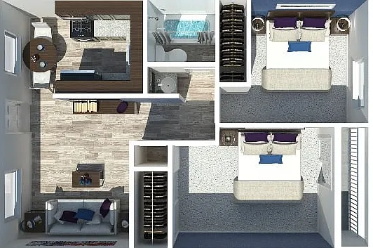 2 Bedroom 2 Bedroom